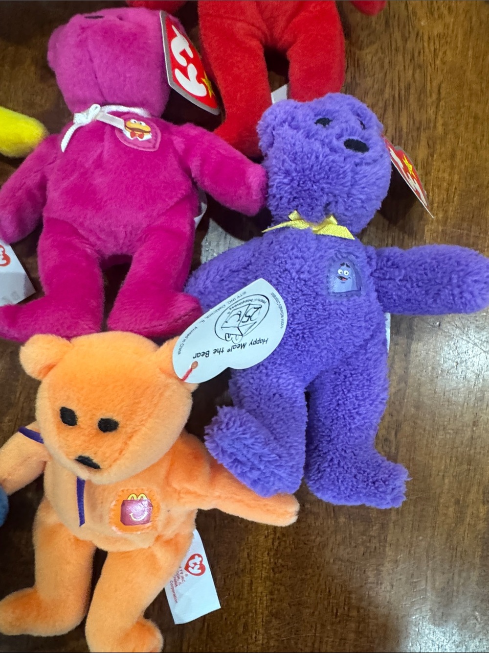 Lot of 12 McDonald’s 25th Anniversary of Happy Meals Teenie Beanie Babies - Picture 6 of 7